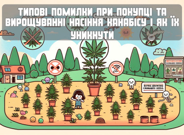Типові помилки при покупці та вирощуванні насіння канабісу і як їх уникнути