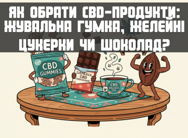 Як обрати CBD-продукти: жувальна гумка, желейні цукерки чи шоколад?
