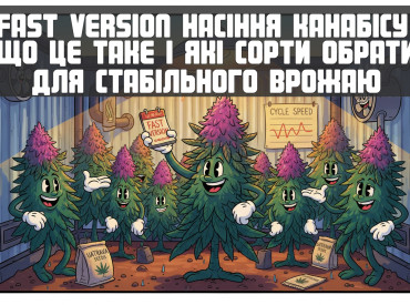 Fast Version насіння канабісу: що це таке і які сорти обрати для стабільного врожаю