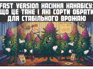 Fast Version насіння канабісу: що це таке і які сорти обрати для стабільного врожаю