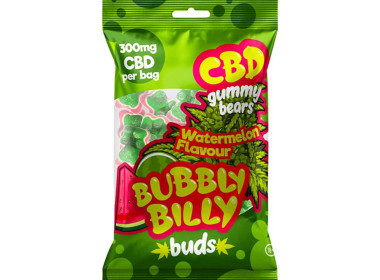 Желейні цукерки ведмедика Bubbly Billy Buds CBD зі смаком Кавуна (300мг)