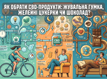 Як обрати CBD-продукти: жувальна гумка, желейні цукерки чи шоколад?