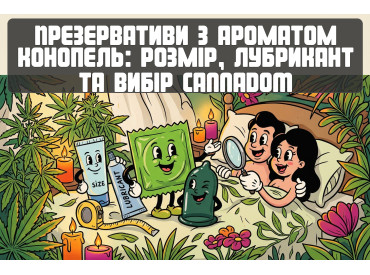 Презервативи з ароматом конопель: розмір, лубрикант та вибір Cannadom