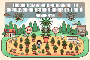Типичные ошибки при покупке и выращивании семян каннабиса и как их избежать