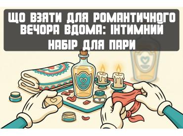 Що взяти для романтичного вечора вдома: інтимний набір для пари