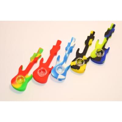 Silicone pipe guitar