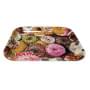 Raw metal rolling tray donut