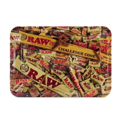 Raw metal rolling tray mix mini