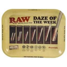 Raw metal rolling tray daze