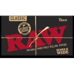 Raw black poster black sw