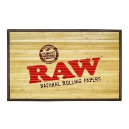 Raw bamboo door mat