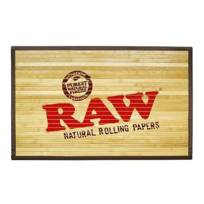 Raw bamboo door mat