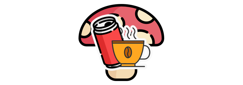 Bebidas de hongos y café con hongos