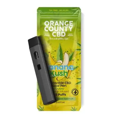 Купить КБД Вейп - CBD Vape Pen - Banana Kush 600mg⭐️ недорого в