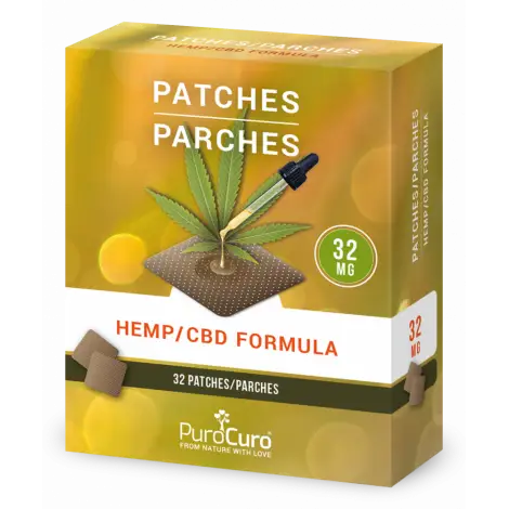 CBD Пластырь PuroCuro 32mg Hemp Patches