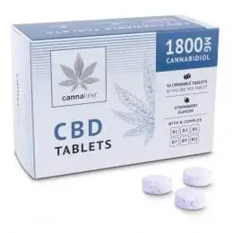 CBD Жевательные таблетки с витаминами B - 1800мг (30шт)