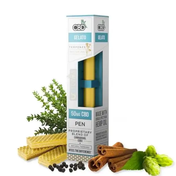 Buy Liquid hemp Gelato CBD Terpenes Vape Pen
