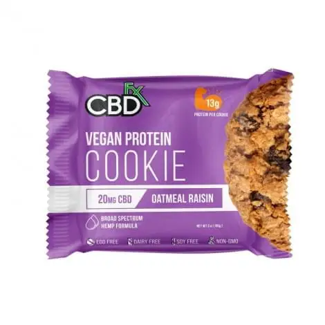 CBD Печенье овсяное с изюмом (13г протеина) 20мг