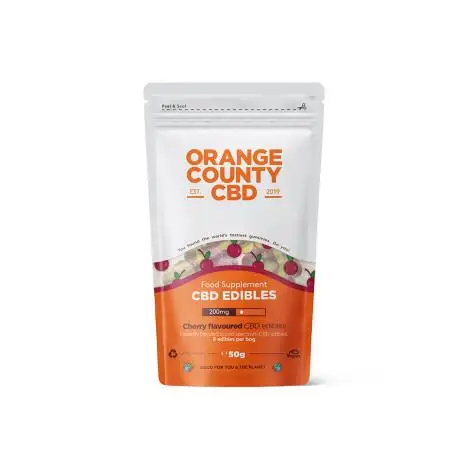 Желейные конфеты вишенки Orange County CBD 200мг (8шт)