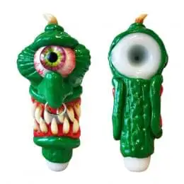 Скляна трубка Exhausted Pickle Monster Edition (15cm)