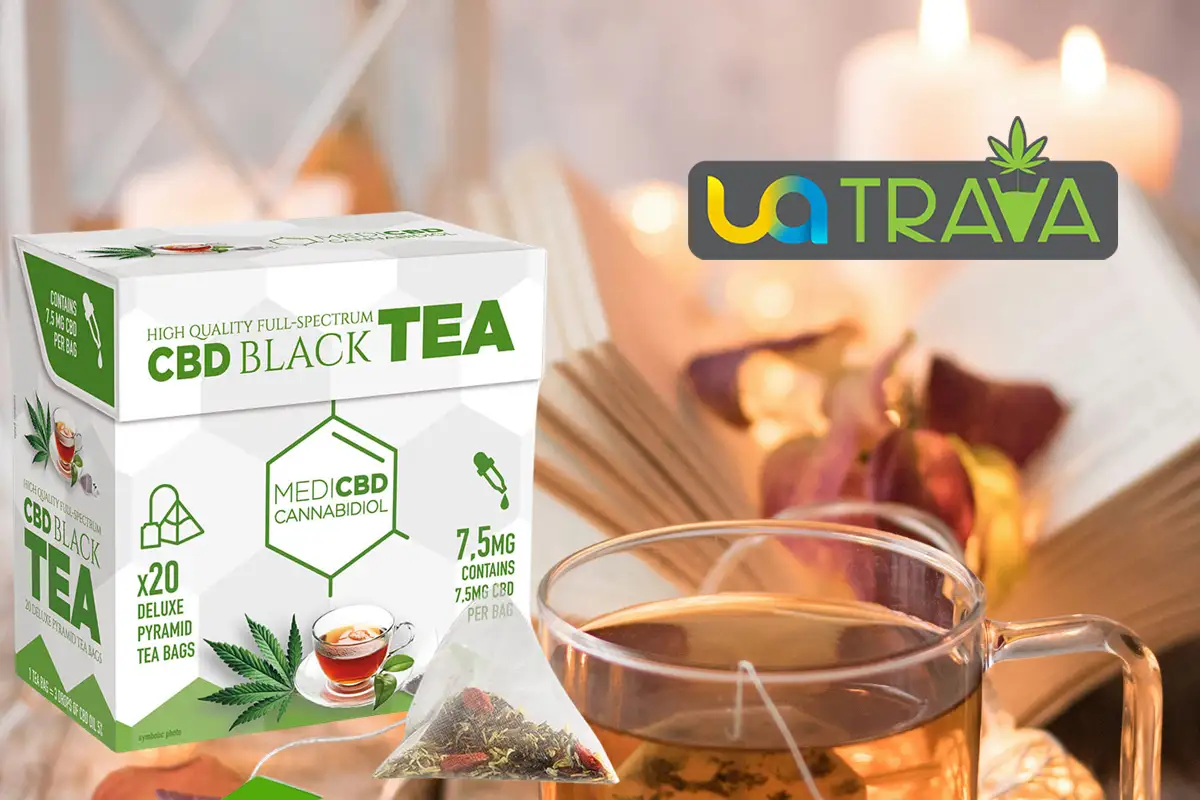Купить CBD Чай MediCBD Cannabis Black Tea в пакетиках (20шт
