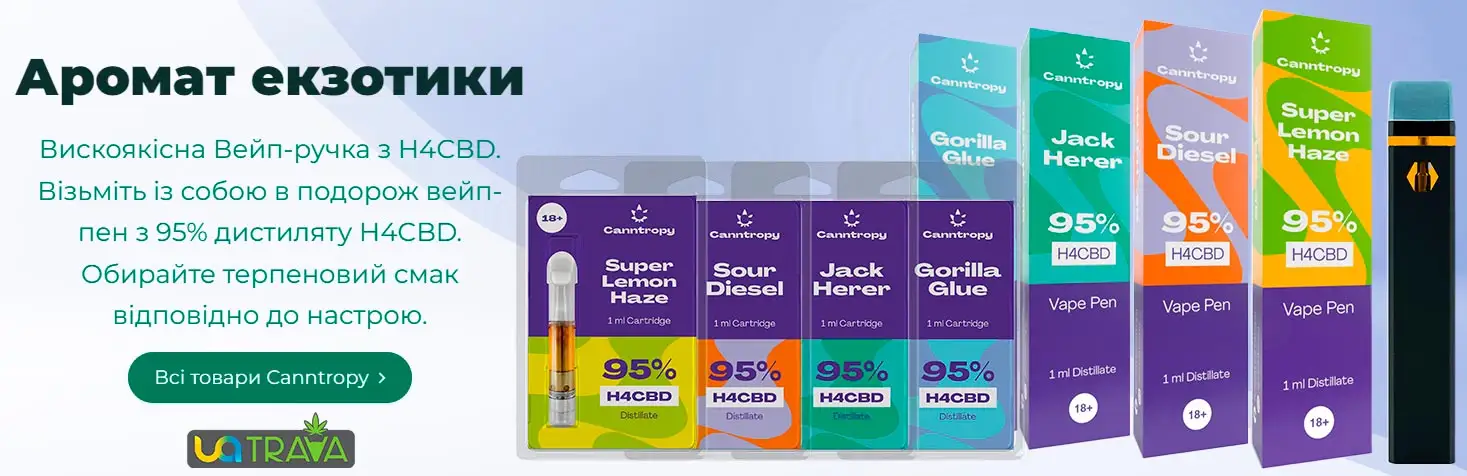 Купить КБД Вейп - H4CBD Vape Pen Canntropy - Jack Herer (95