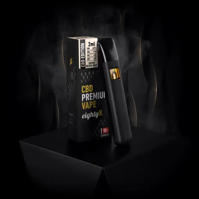 Купить КБД Вейп - CBD Vape Pen Eighty8 Premium - Super Silver Haze
