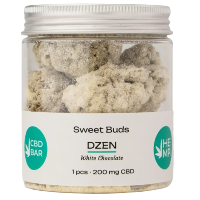 Цукерки CBD Buds Dzen із білого шоколаду (КБД 2000мг) 10шт
