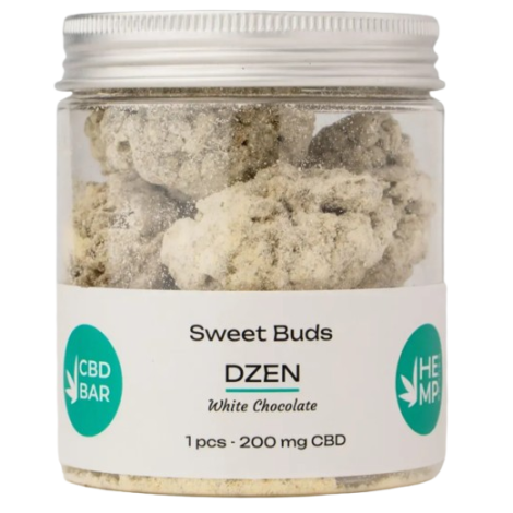 Цукерки CBD Buds Dzen із білого шоколаду (КБД 2000мг) 10шт