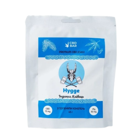 CBD Jerky Hugge Premium Turkey (CBD 75 mg, magnésium 50 mg) 45 g