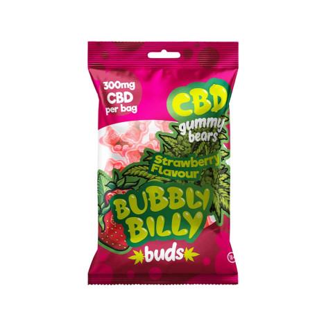 Bubbly Billy Buds CBD Gummies aromatisés à la fraise (300 mg)