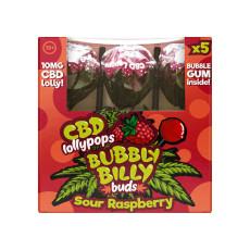 Lody CBD Bubbly Billy Buds - Kwaśna Malina 10mg (5szt)