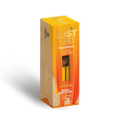 Cartucho de CBD para vapeo JustCBD - Sour Diesel (1000 mg)