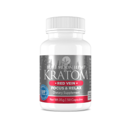 Kratom Red Vein Kratom 50pcs (Blue Moon Hemp Capsules)