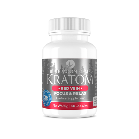 Kratom Red Vein Kratom 50pcs (Blue Moon Hemp Capsules)