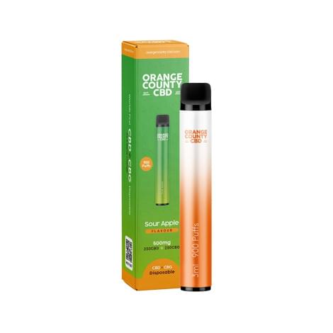 CBD/CBG Vape Pen - Sour Apple (500mg)