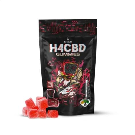 CanaPuff H4CBD Gummies Strawberry 25mg (125g)