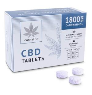 CBD Жевательные таблетки с витаминами B - 1800мг (30шт)