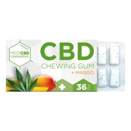 CBD Chewing gum MediCBD with Mango flavor - 36mg (12pcs)