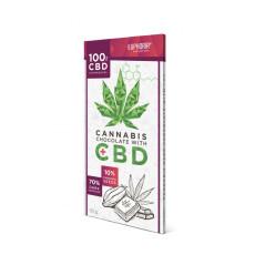 Chocolate negro Euphoria CBD 100mg y semillas de cáñamo (80g)