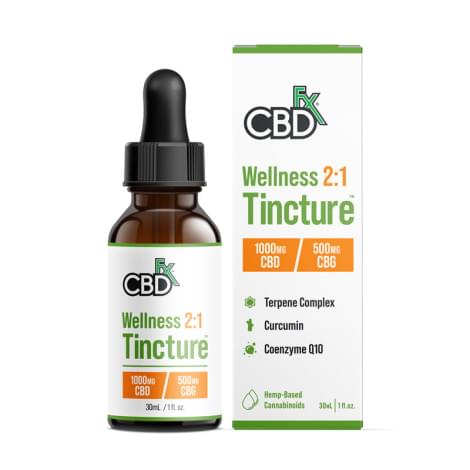 CBD + CBG Oil Wellness Tincture 1000mg (30ml)