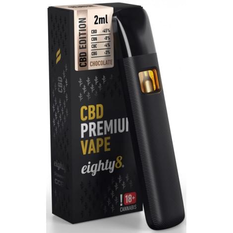 CBD Vape Pen Eighty8 Premium - Chocolate (Distillate|2ml)