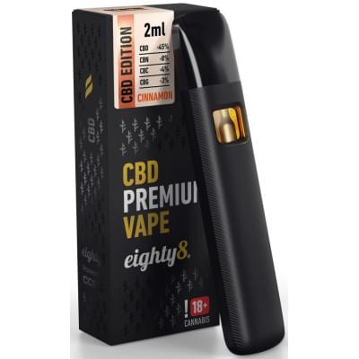 CBD Vape Pen Eighty8 Premium - Cinnamon (Distillate|2ml)