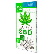Chocolat au lait Euphoria CBD 100 mg et graines de chanvre (80g)