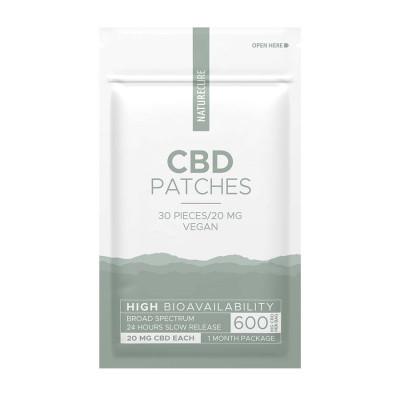 CBD Пластырь Nature Cure 600 мг, 30 шт