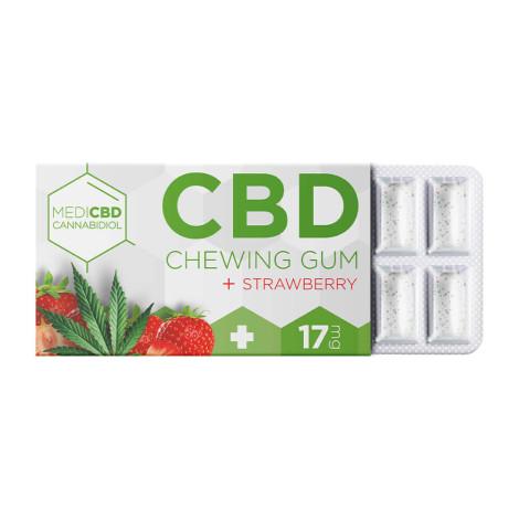 CBD Chewing Gum MediCBD Strawberry Flavor (12pcs)