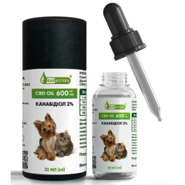 Масло CBD 2% для Животных (600мг КБД) 30мл