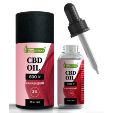 Масло CBD 2% (600мг КБД) 30мл