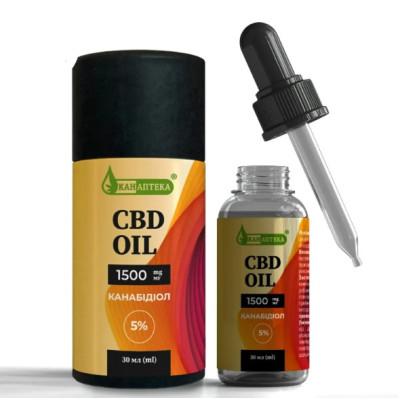 Huile de CBD 5% (1500 mg de CBD) 30 ml
