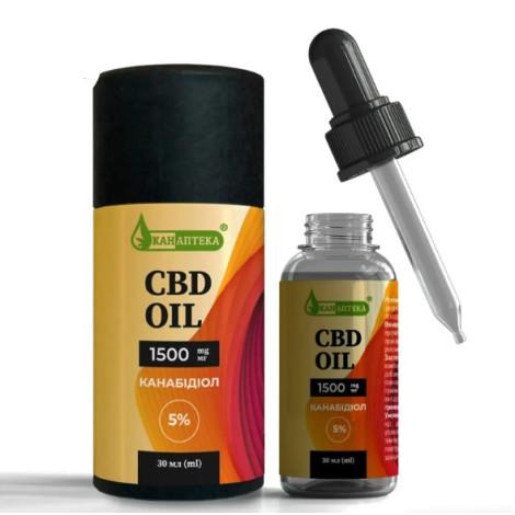 Huile de CBD 5% (1500 mg de CBD) 30 ml